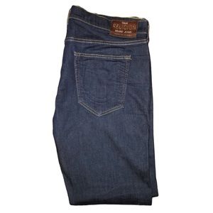 True Religion Denim Blue Jeans 40x38 Made in USA. Excellent quality & condition.